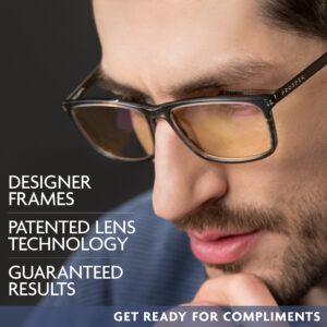 PROSPEK Blue Light Filter Glasses I Computer Eyeglasses for Men I Blue Light Blocking with Clear Lens I Anti Eyestrain I GRANITE