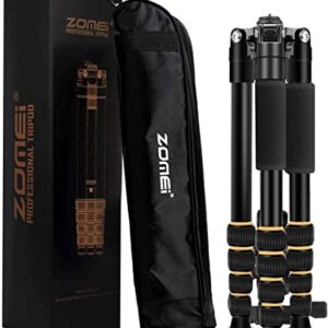 ZOMEi Camera Tripod 62" Light Weight DSLR Tripod with Ball Head Quick Release Plate and Carrying Case (Aluminum Tripod)