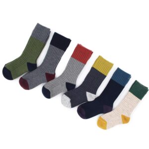 Big Boys Wool Socks Kids Winter Warm Thermal Crew Socks 6 Pack 8-10 Years