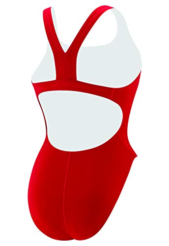 Speedo womens Guard One Piece Swimsuit, Super Pro Back Us Red, 34 US