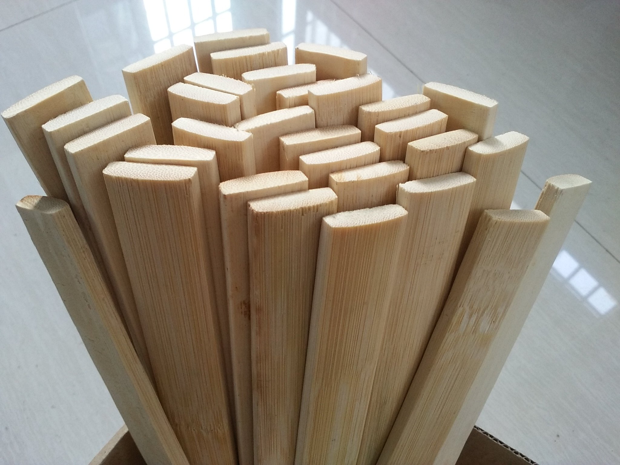 Tiger Shaft 30pcsX 64.9" Bamboo Strips Varied Wide for Bows & Boat frame building Wholesale Amounts (3)