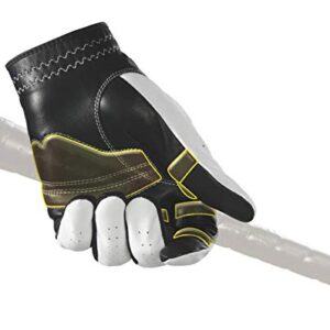 New Improved 2X Long Lasting Bionic RelaxGrip Golf Glove with Patented Double-Row Finger Grip System™ (Men's Large, Worn on Right Hand)