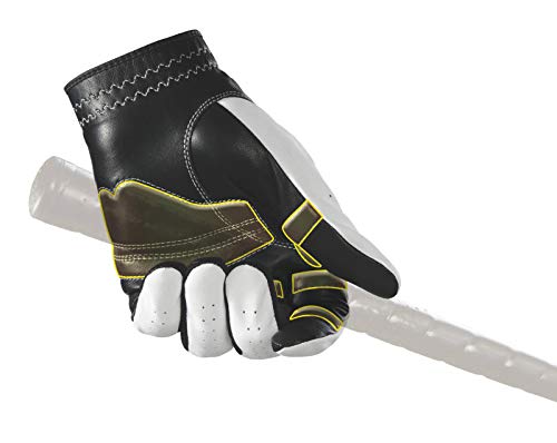 New Improved 2X Long Lasting Bionic RelaxGrip Golf Glove with Patented Double-Row Finger Grip System™ (Men's Large, Worn on Right Hand)