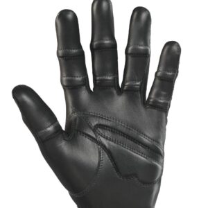 New Improved 2X Long Lasting Bionic StableGrip Men's Black Golf Glove - Patented Stable Grip Genuine Cabretta Leather, Natural Fit Designed by Orthopedic Surgeon! (Cadet Large, Worn on Left Hand)