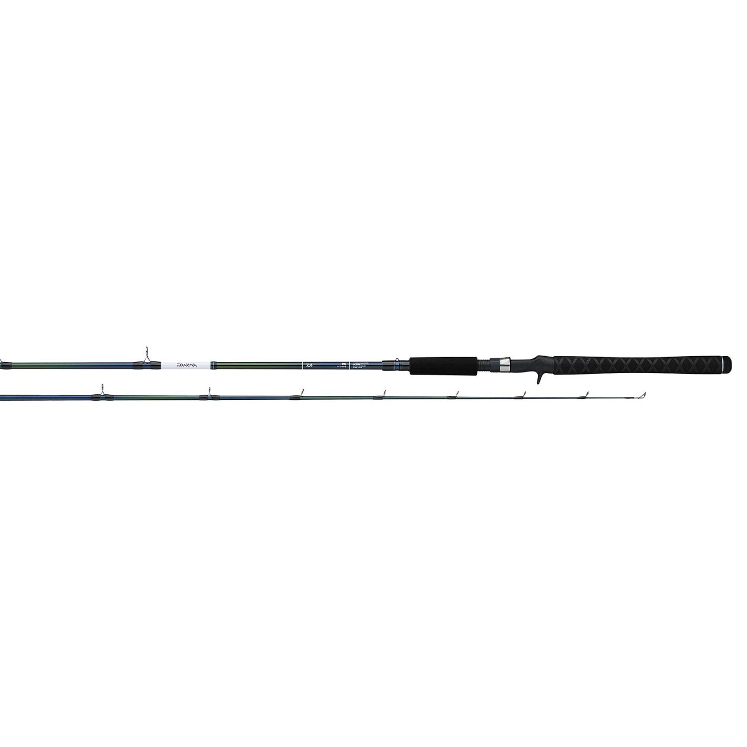 Daiwa, RG Walleye Freshwater Casting Rod, 7'6" Length, Tel, 15-30 lb Line Rate, 3/8-2 oz Lure Rate, X-Heavy Power (RG76TXHFB),Black