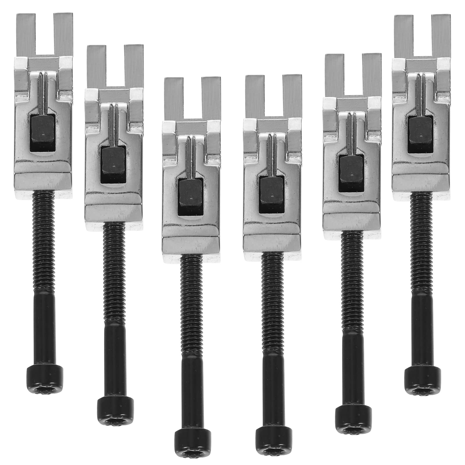 6 PCS/Set Double Locking Systyem Locked Saddles for Guitar Tremolo Bridge with Saddle Blocks