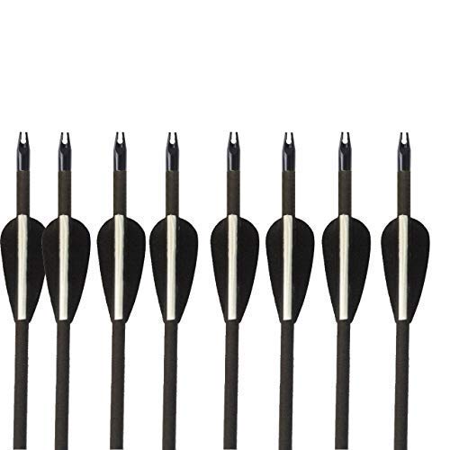 Bluecell 25pcs Plastic Black Color Archery Hunting Compound Bow Arrow Nocks for 5/16inch Arrows