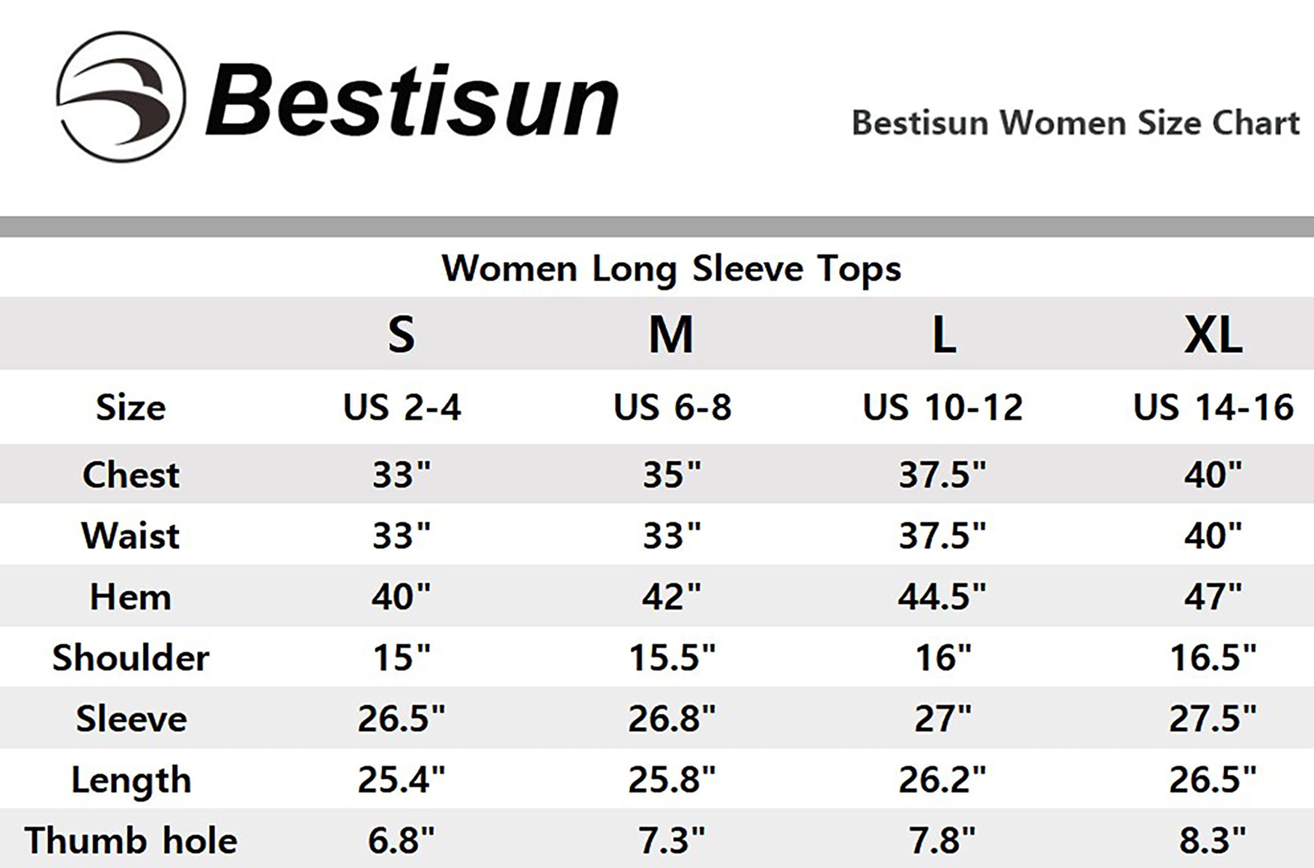 Bestisun Womens Long Sleeve Yoga Tops Workout Shirts Yoga Clothes Tunic Workout Tops with Thumb Hole Black M