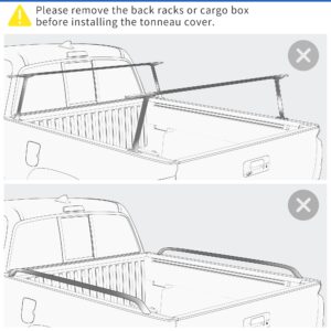 oEdRo Soft Tri-Fold Truck Bed Tonneau Cover Compatible with 2009-2024 Dodge Ram 1500 (Inclu. Classic & New), Fleetside 5.6 Ft Bed w/o Ram Box