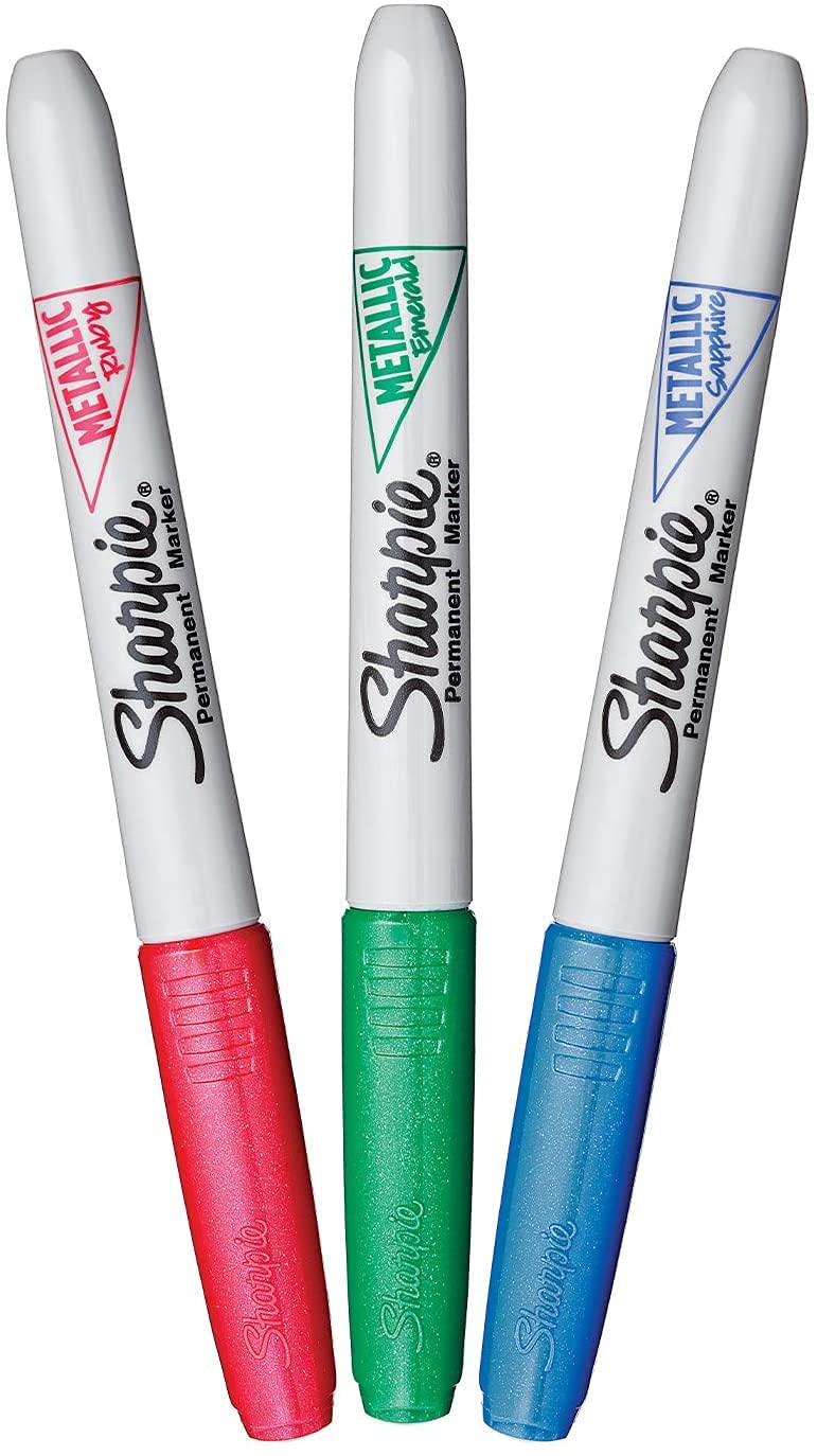 Sharpie 3ct Metallic Assorted Colors Multicolor