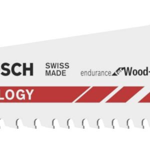 Bosch Professional 2608653271 Reciprocating Saw Blade S 967 XHM Endurance for Wood and Metal Demolition (For Wood and Metal, 150 x 25 x 1.25 mm, Accessories Reciprocating Saw