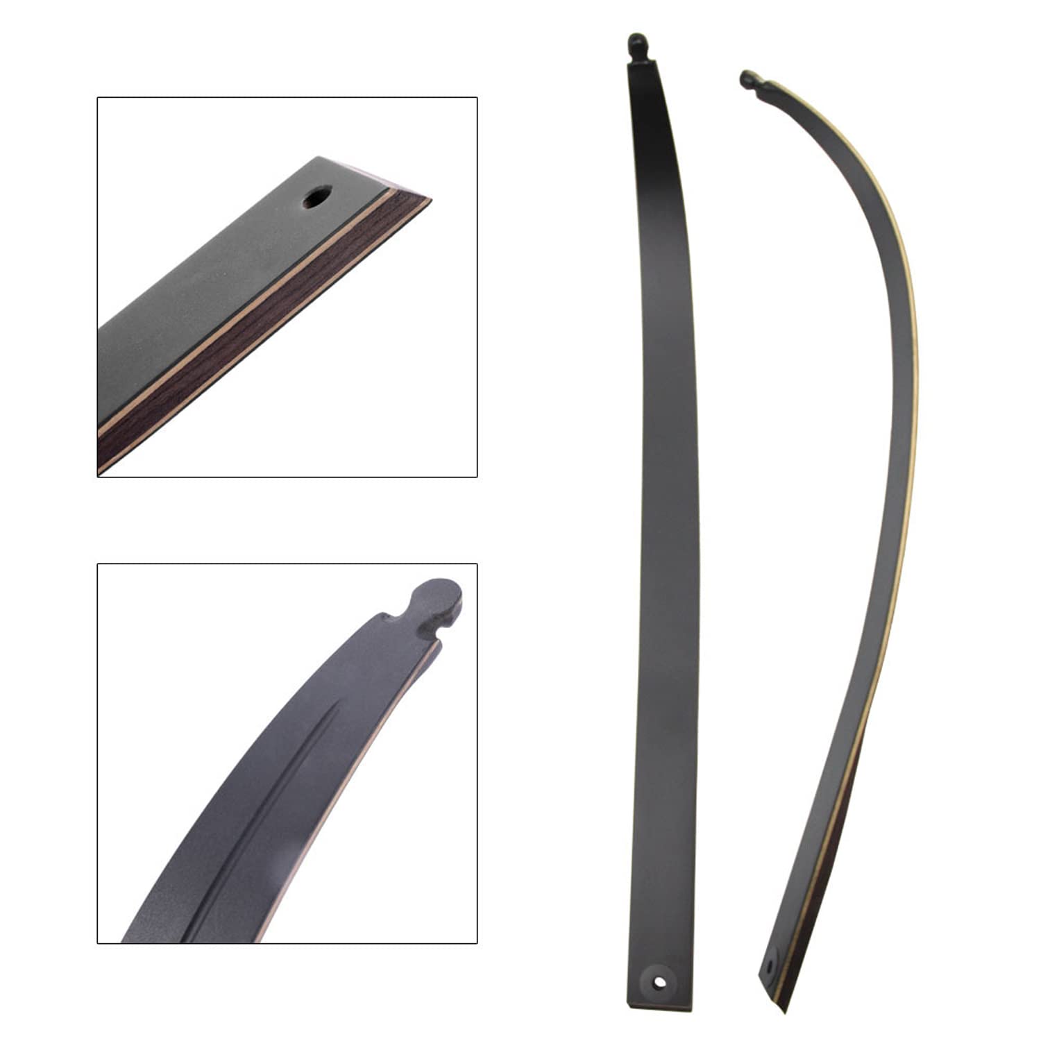 SinoArt Takedown Recurve Bow Original Limbs Only 25-65LBs for Right&Left Hand (Right Hand, 50Lbs)