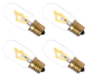 6912w1z004b light bulb compatible with lg frigidaire kenmoree whirlpooll range microwave, 4 pack kitchen night light 125v 30w e17 base light bulbs