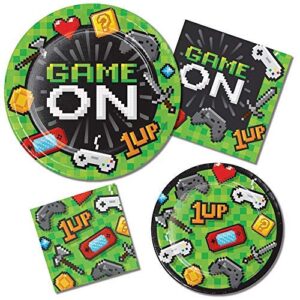 Creative Converting Video Game Party Napkins, 5", Multicolor