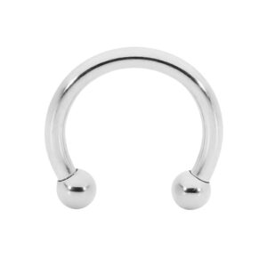 365 Sleepers 20G 18G 16G 14G 12G 10G 8G 6G 4G 2G Surgical Steel 6mm - 22mm Circular Barbell Horseshoe Nose Nipple Tragus Ring Earring Body Piercing Jewelry