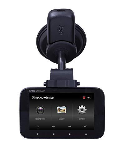 Rand McNally DashCam 500 Wi-Fi-Enabled with 3 Inch Screen, 1080p & G Sensor