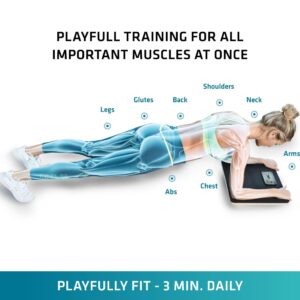 Plankpad PRO Get fit Playing Games & Workouts; Plank & Balance Board with free iOS/Android App & 10 Games; Dynamic Abs & Core Fitness Training; Only 3 Minutes a Day