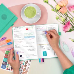 GoGirl Planner and Organizer for Women – Compact Size Weekly Planner, Goals Journal & Agenda to Improve Time Management, Productivity & Live Happier. Undated – Start Anytime, Lasts 1 Year – Mint Green