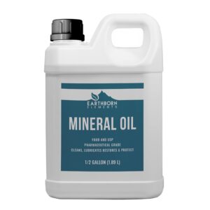 earthborn elements mineral oil 64 fl oz, pure & undiluted, no additives