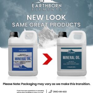 Earthborn Elements Mineral Oil 64 fl oz, Pure & Undiluted, No Additives