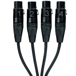 Sound Tools CAT Tails FX - Female XLR Breakout 4 Lines of XLR Analog Audio, AES3, DMX or COM