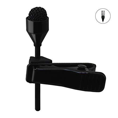 J K MIC-J 044 Lapel Microphone Lavalier Microphone Compatible with Audio Technica Bodypack Transmitter