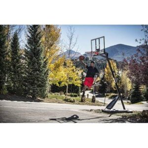 Spalding- 54" Polycarbonate Backboard NBA Portable Basketball System/Hoop -