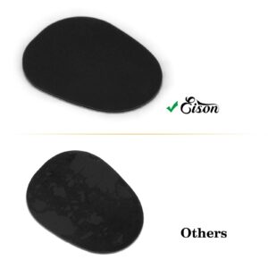 24 Pieces Alto Tenor Saxophone Mouthpiece Cushions, Eison 0.8mm Thick Food Grade Sax Clarinet Mouthpiece Patches Pads Strong Adhesive, Black