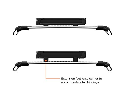 Thule SnowPack Ski/Snowboard Rack, Medium (4 Pr/2 Boards), Black