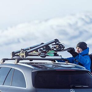 Thule SnowPack Ski/Snowboard Rack, Medium (4 Pr/2 Boards), Black