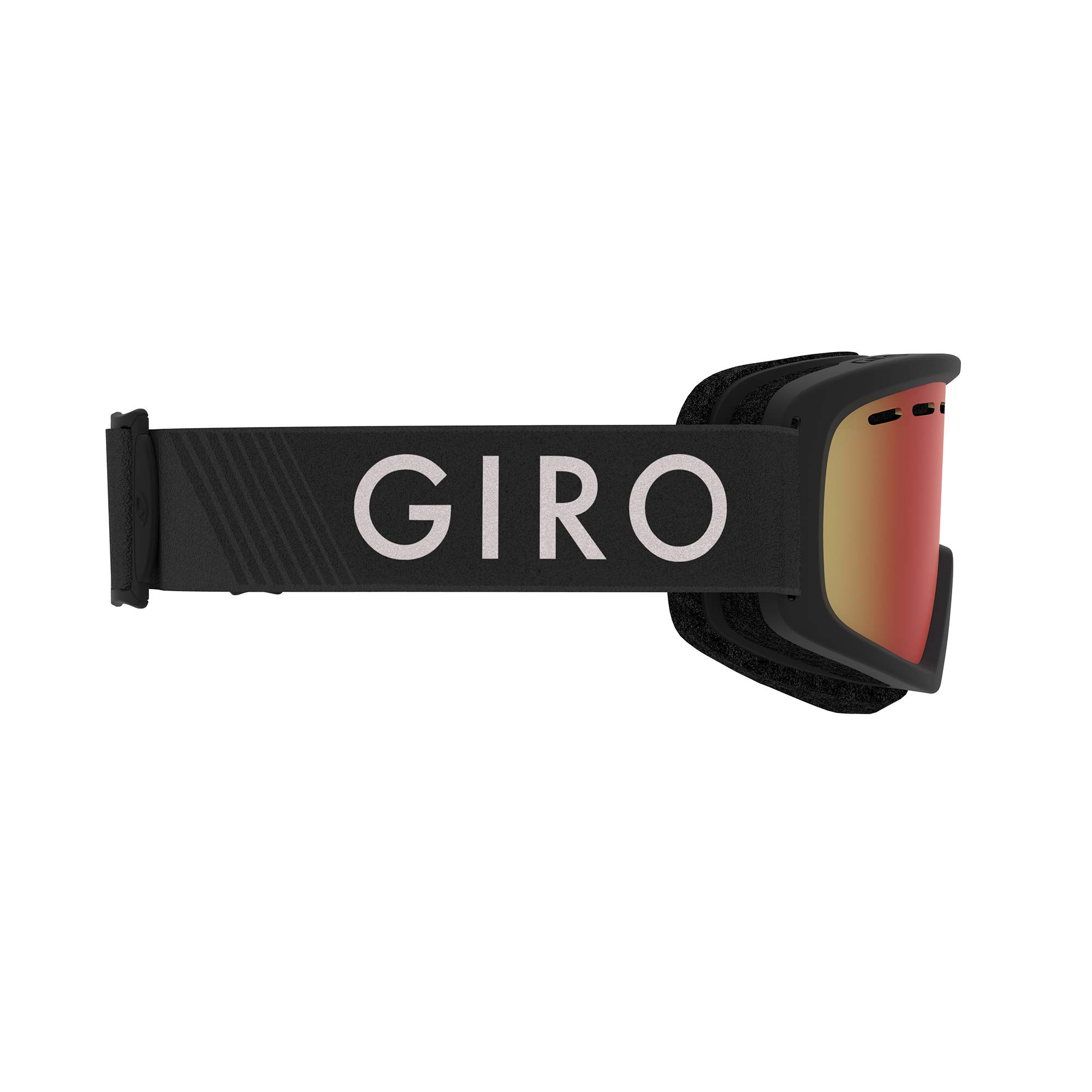 Giro Rev Youth Snow Goggles - Black Zoom Strap with Amber Scarlet Lens (2021)