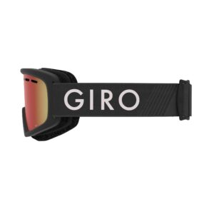 Giro Rev Youth Snow Goggles - Black Zoom Strap with Amber Scarlet Lens (2021)