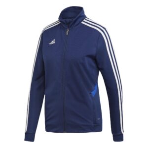 adidas women's tiro19 training jacket dark navy/white s