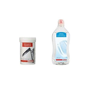 miele bundle - rinse aid and dishclean new dishwasher conditioner in powder form for dishwashers