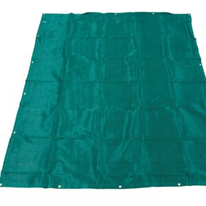 Mytee Products 8' x 10' Green Heavy Duty 6 Oz 70% Shade Mesh Tarps with Grommets ROLL-Off | Sturdy Mesh Tarp Shades for Sun Light Blockage, Green House, Garden, Swimming Pool, Balcony Privacy Mesh