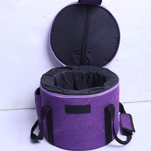 ENERGYSOUND Purple Colored Canvas Carrier for Holding Crystal Singing Bowl 10"