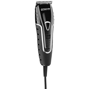 Conair Barber Hair Clippers, Barbershop Series No-Slip Grip 16-Piece Hair Cutting Kit