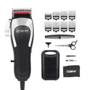 conair barber hair clippers, barbershop series professional 16-piece hair cutting kit