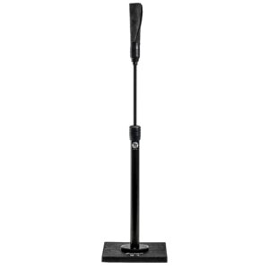 franklin sports baseball batting tee - mlb total tee baseball + softball hitting tee - batting practice stand - adult + youth batting tee - adjustable tee,black