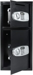 mrt supply digital double door safe depository drop box gun safes cash office security lock with ebook