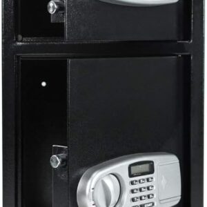 MRT SUPPLY Digital Double Door Safe Depository Drop Box Gun Safes Cash Office Security Lock with Ebook