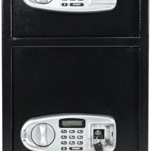 MRT SUPPLY Digital Double Door Safe Depository Drop Box Gun Safes Cash Office Security Lock with Ebook