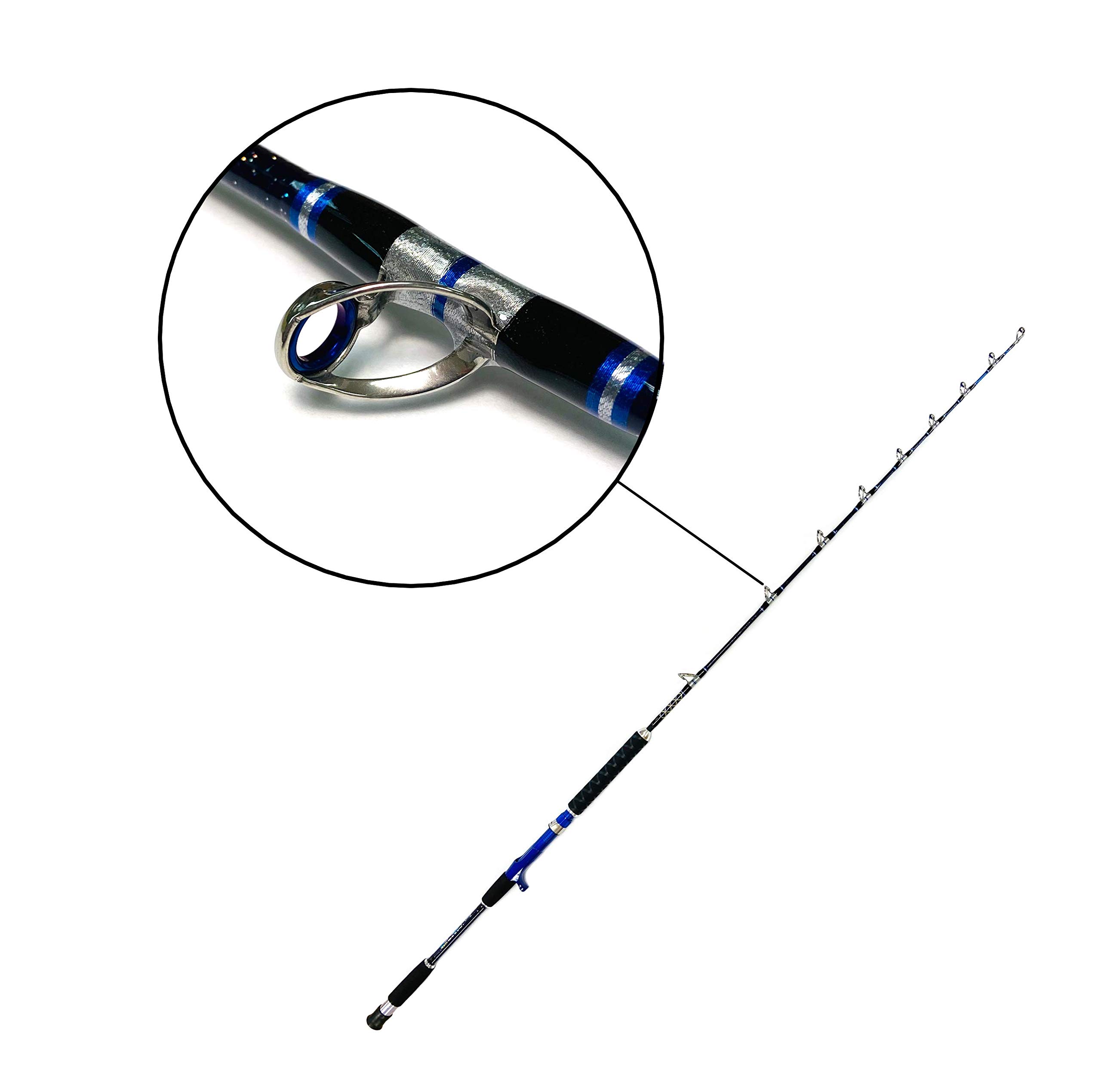 EatMyTackle Pro Jigging Rod | Saltwater Fishing Rod (30-50lb. Fast Action, 2pc)