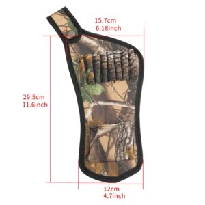 ZSHJGJR Archery Arrow Quiver Crossbow Arrow Quiver Hip Arrow Pocket Holder Waist (Maple Camo)