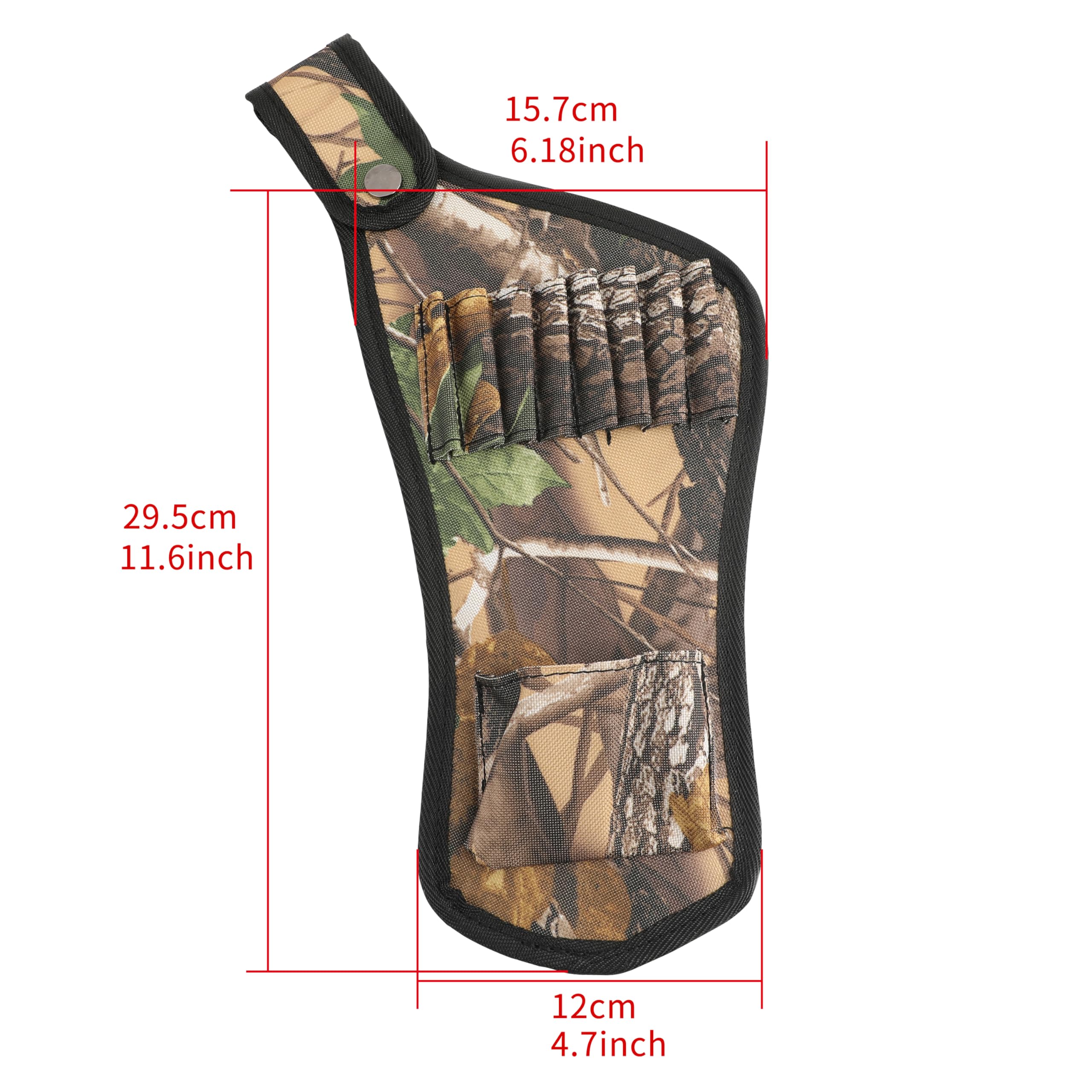 ZSHJGJR Archery Arrow Quiver Crossbow Arrow Quiver Hip Arrow Pocket Holder Waist (Maple Camo)