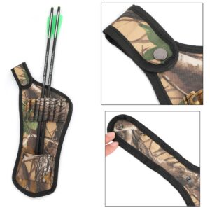 ZSHJGJR Archery Arrow Quiver Crossbow Arrow Quiver Hip Arrow Pocket Holder Waist (Maple Camo)