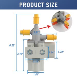 JDMSPEED New 6 Port Fuel Tank Selector Valve Replacement For Ford F250 F350 Super Duty E150 E250 E350 F450 F550 Ranger 6.0L/6.4L/6.7L/7.3L Diesel 6C3Z9189A, 6C3Z-9189-A, F5TB-9F271-AA, 6005966