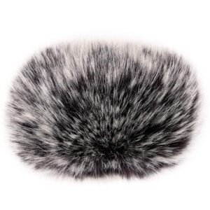 wind muff windscreen compatible with zoom h1,mic windscreen wind cover compatible with zoom h1 h1n recorder mic and more,chromlives furry microphone windscreen 2.5"x 40mm (lxd) for outdoor/indoor use