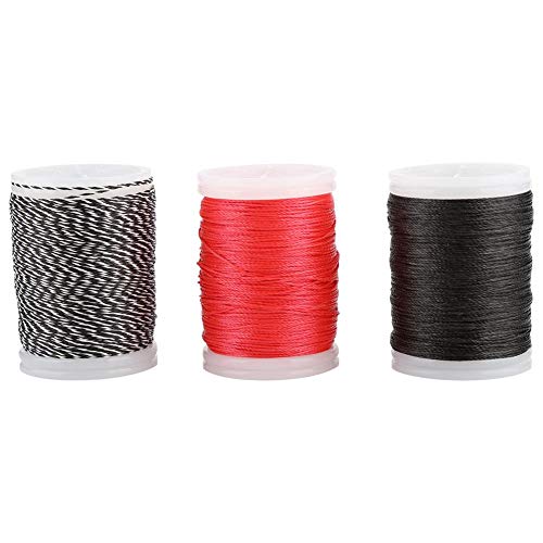 Dilwe Bow String Serving Thread, Nylon Fiber Spool Bow String Protective for Various Bows(Red)