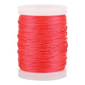 Dilwe Bow String Serving Thread, Nylon Fiber Spool Bow String Protective for Various Bows(Red)